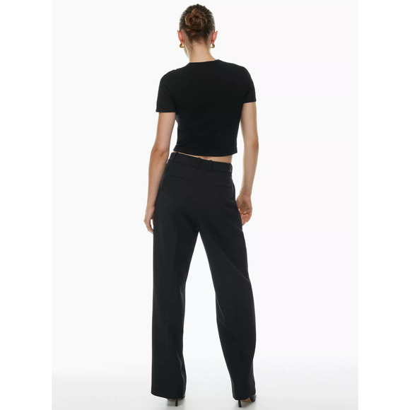 Babaton Black Wide-Leg Trousers - Picture 2 of 7